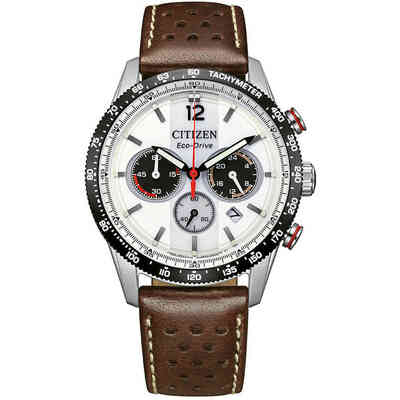 Orologio Citizen Racing Cronografo Bianco