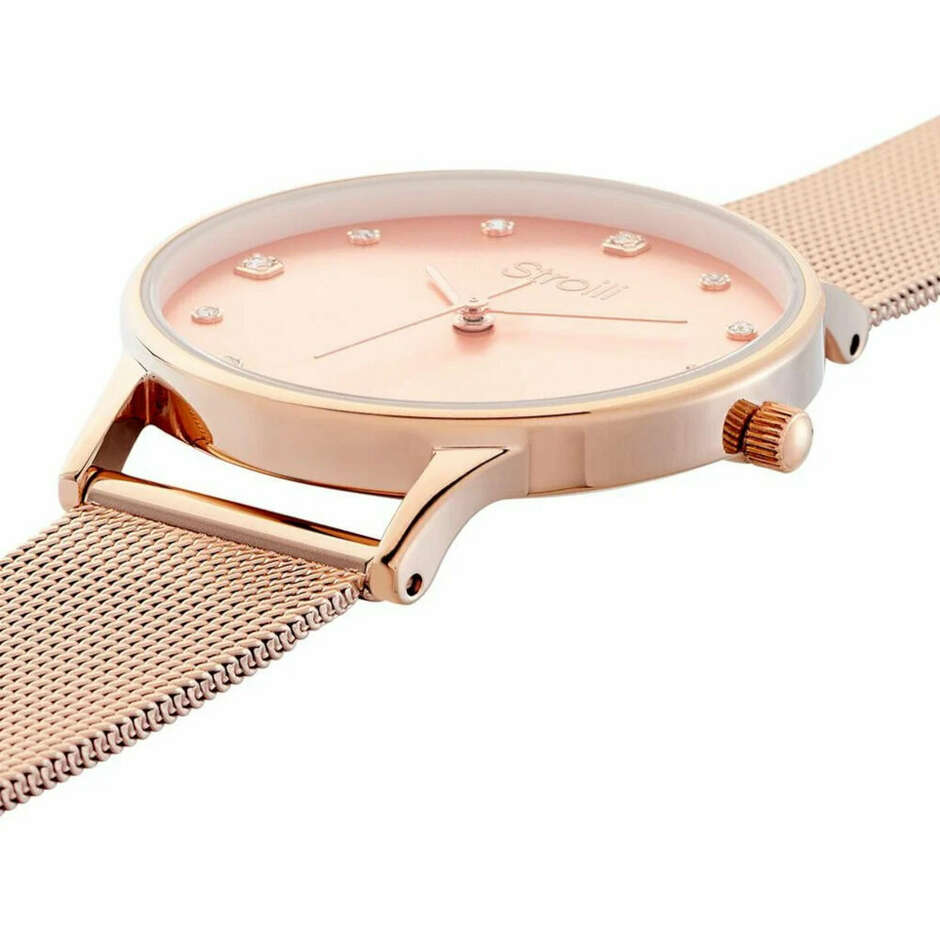 Orologio da Donna al Quarzo maglia Milano rosa Stroili