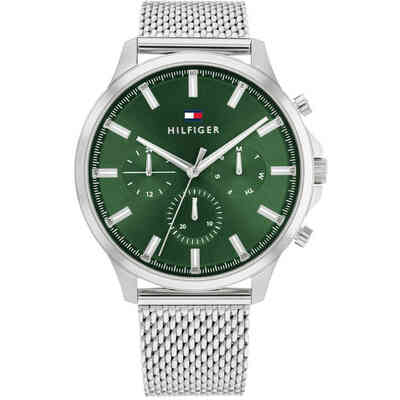 Orologio da uomo Tommy Hilfinger in acciaio maglia milano verde Orologio da uomo Tommy Hilfinger in acciaio maglia milano verde