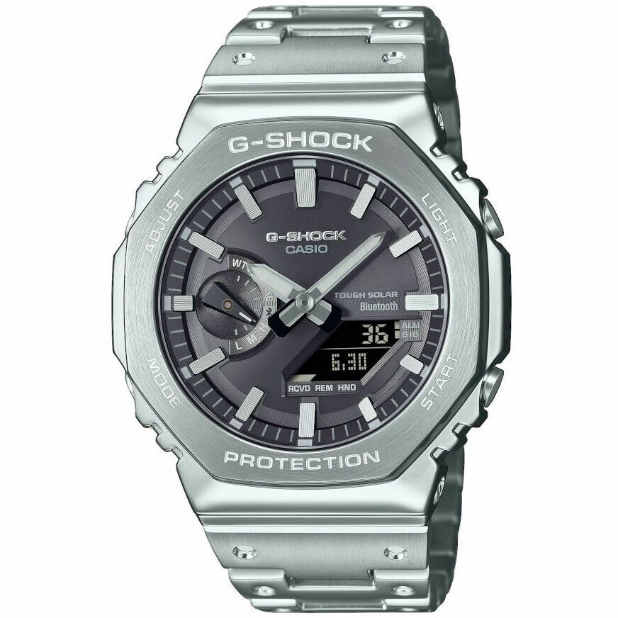 Orologio G-Shock Bluetooth Grigio in acciaio