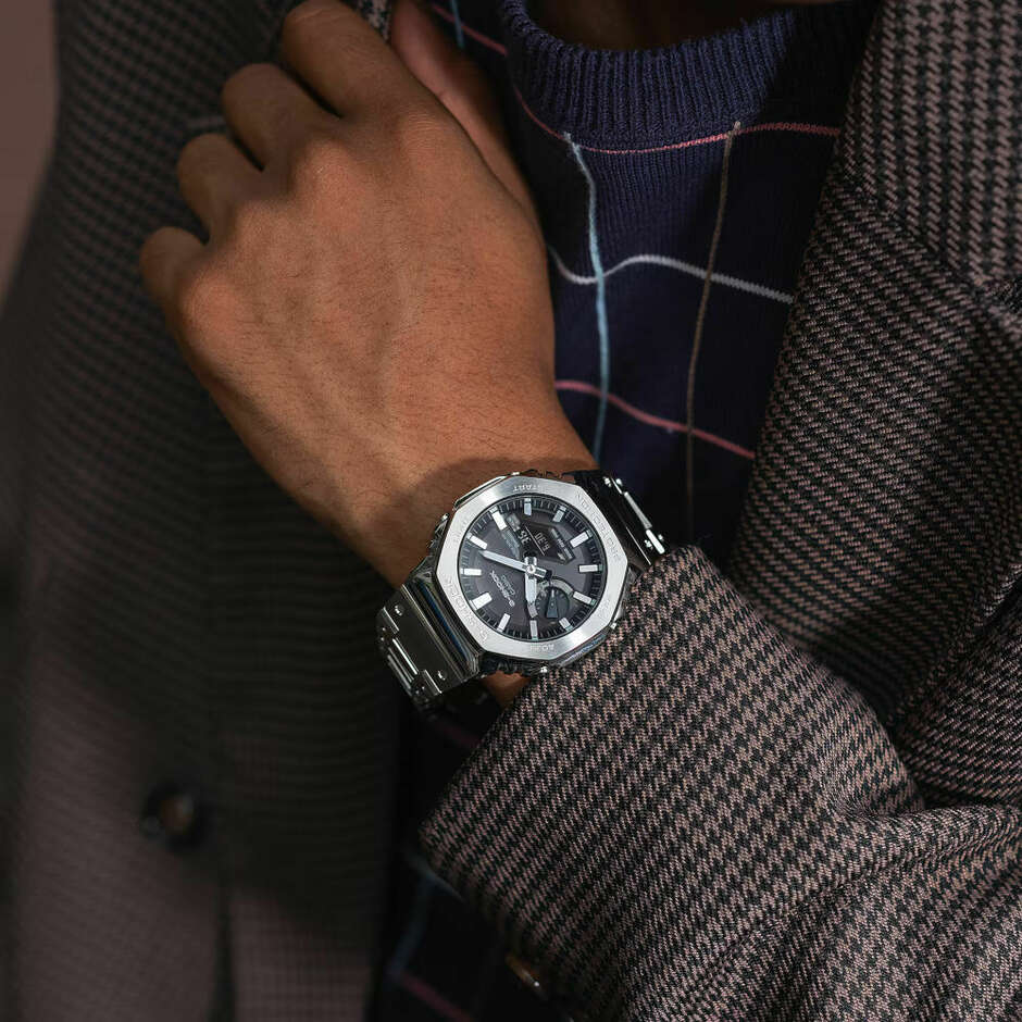 Orologio G-Shock Bluetooth Grigio in acciaio