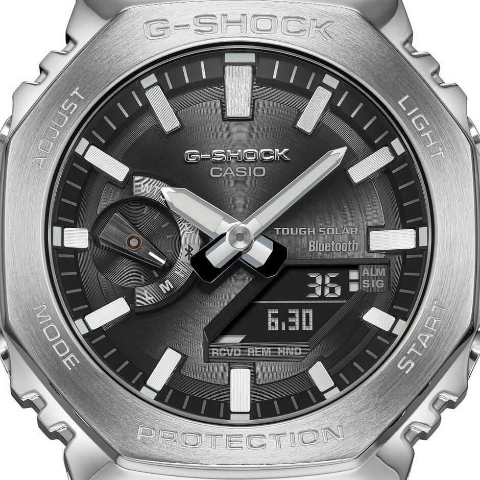 Orologio G-Shock Bluetooth Grigio in acciaio