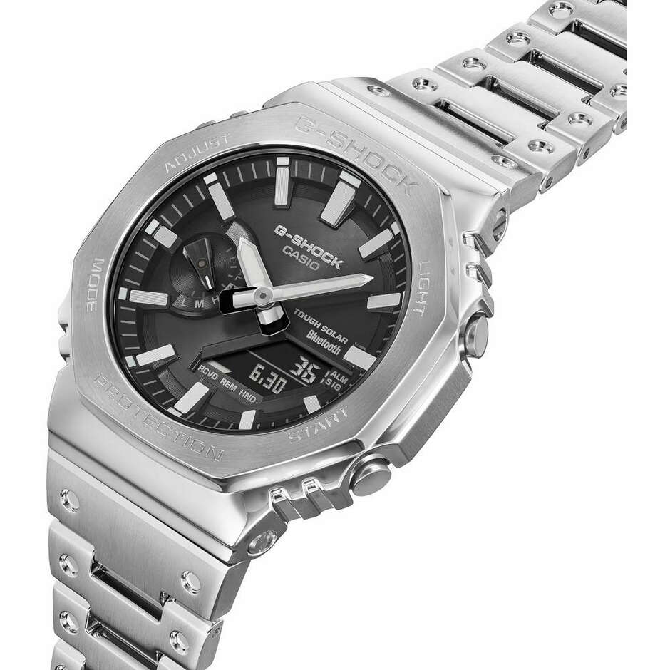 Orologio G-Shock Bluetooth Grigio in acciaio