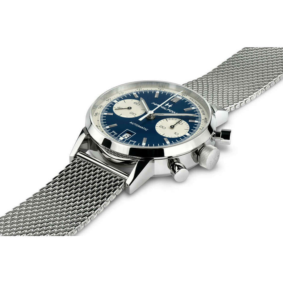 Orologio Hamilton Intra-Matic Blu cronografo