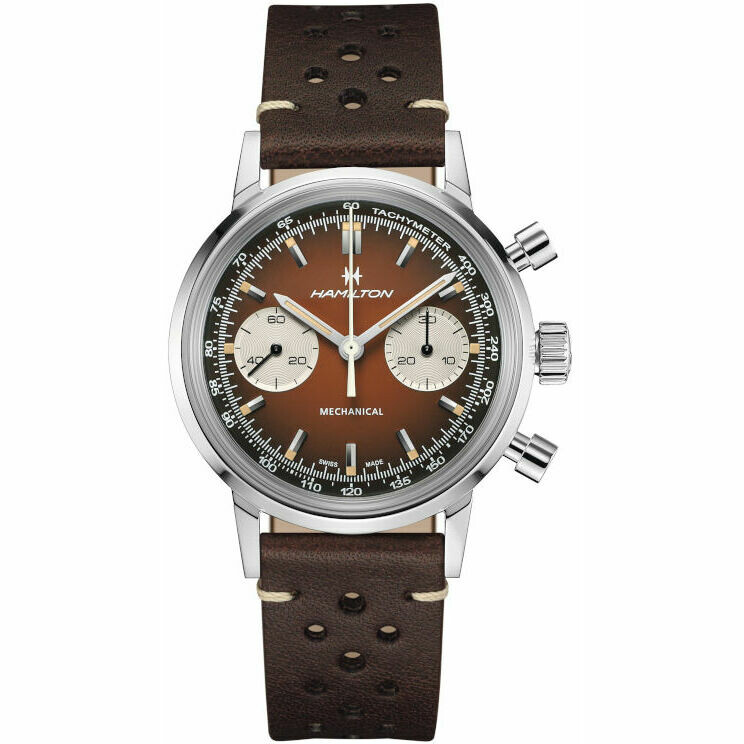 Orologio Hamilton Intra-Matic Cronografo Marrone