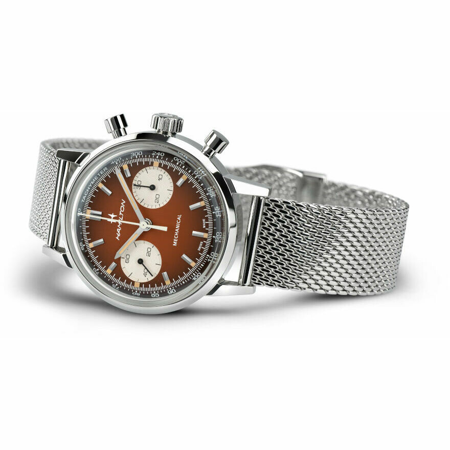 Orologio Hamilton Intra-Matic Cronografo Marrone