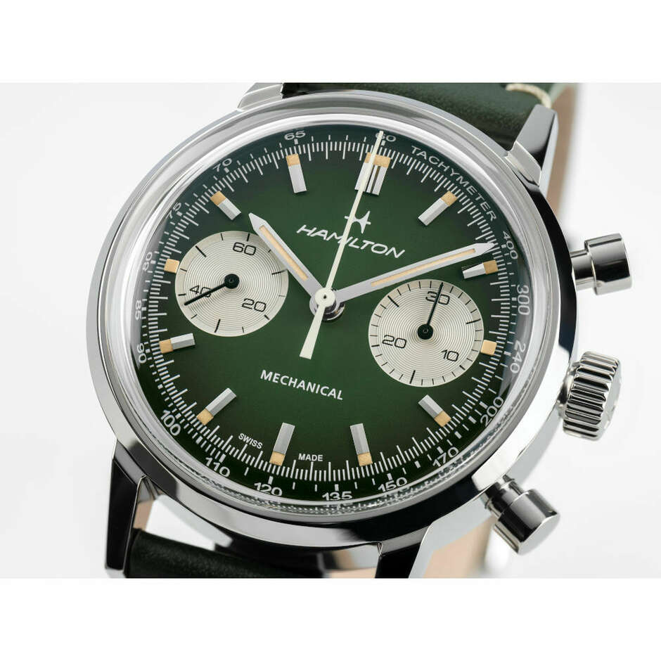 Orologio Hamilton Intra-Matic Cronografo Verde