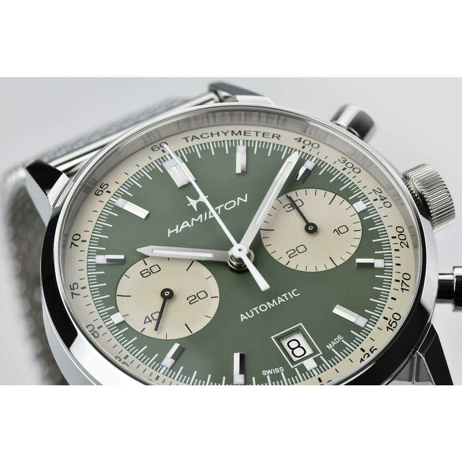 Orologio Hamilton Intra-Matic Verde Cronografo