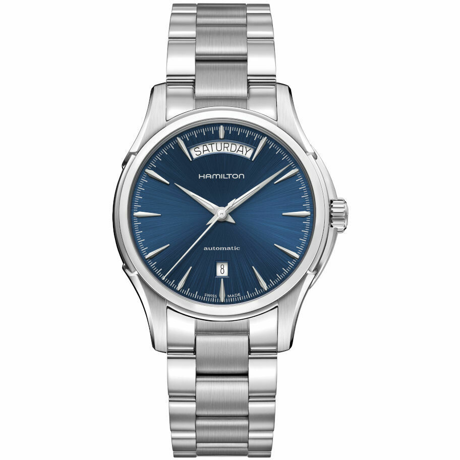 Orologio Hamilton Jazzmaster Day Date automatico quadrante blu