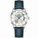 Orologio Hamilton Jazzmaster Open Heart pelle blu Argento