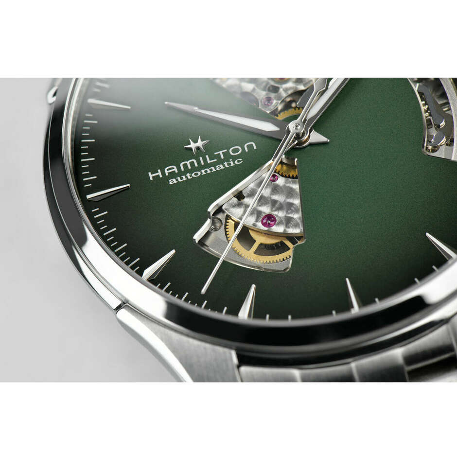 Orologio Hamilton Jazzmaster Open Heart Verde