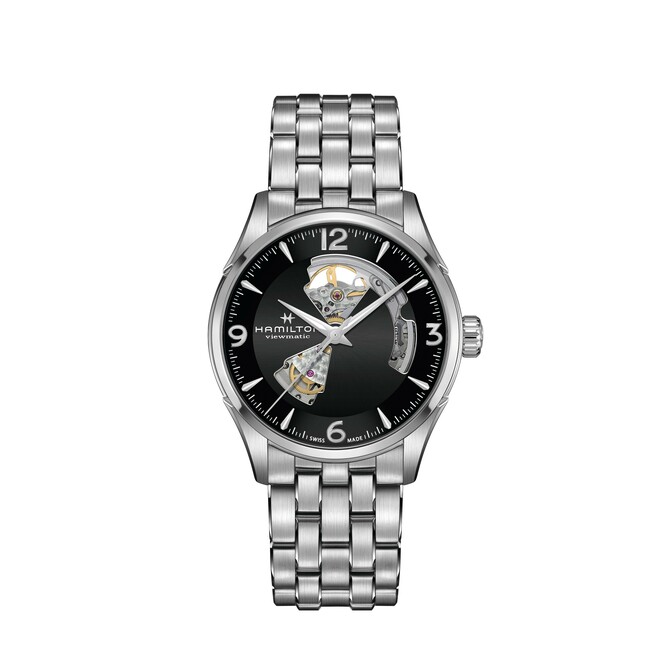 Orologio Hamilton Jazzmaster scheletrato nero