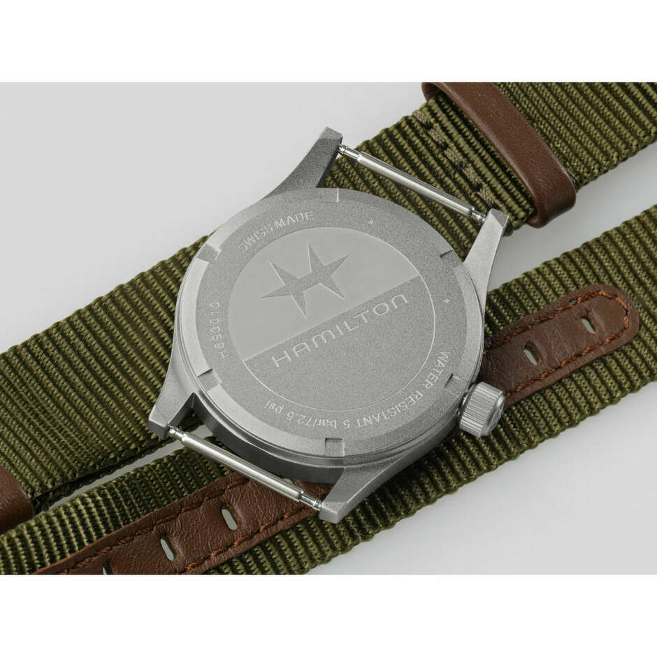 Orologio Hamilton Khaki Field al quarzo 33 mm bianco