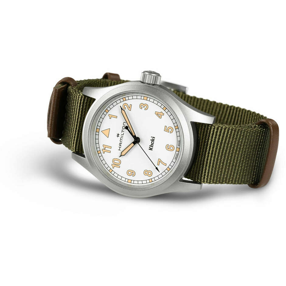 Orologio Hamilton Khaki Field al quarzo 38 mm bianco