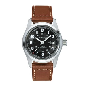 Orologio Hamilton Khaki Field automatico pelle marrone Orologio Hamilton Khaki Field automatico pelle marrone
