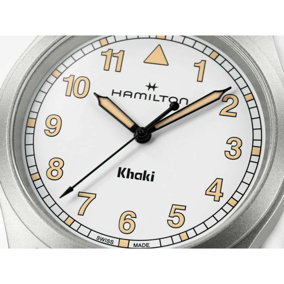 Orologio Hamilton Khaki Field Bianco in acciaio 38mm