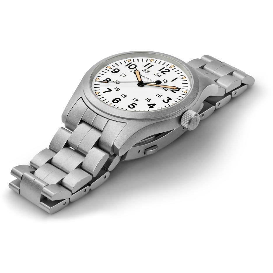 Orologio Hamilton Khaki Field Carica Manuale Bianco