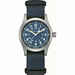 Orologio Hamilton Khaki Field carica manuale quandrante blu Blu