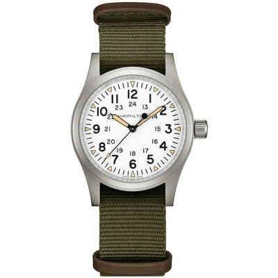 Orologio Hamilton Khaki Field cinturino in tessuto verde Orologio Hamilton Khaki Field cinturino in tessuto verde