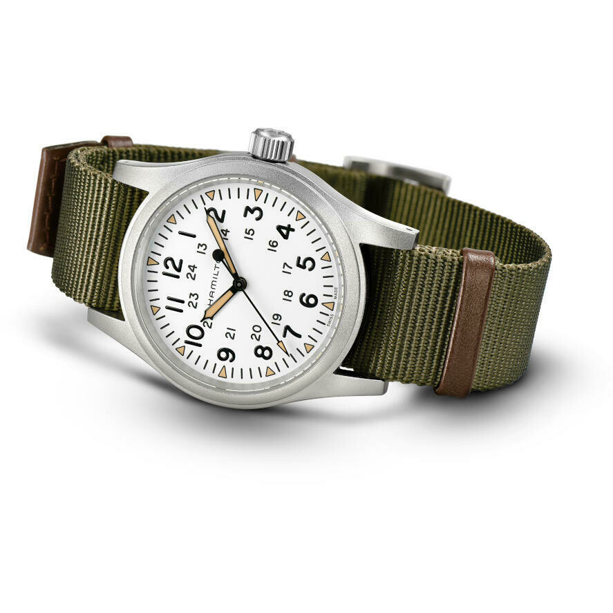 Orologio Hamilton Khaki Field cinturino in tessuto verde