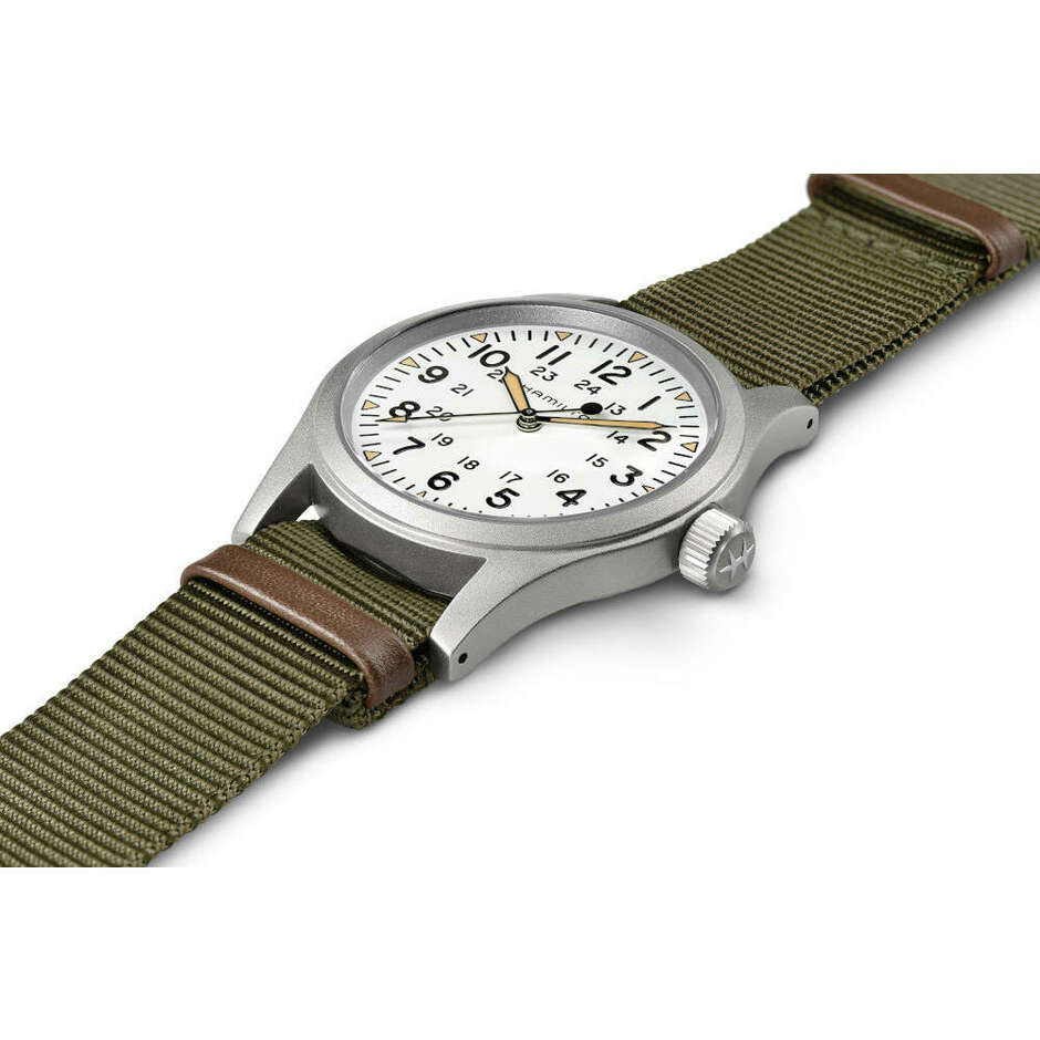 Orologio Hamilton Khaki Field cinturino in tessuto verde