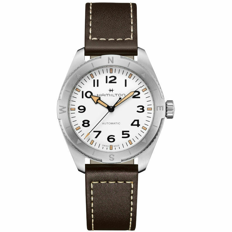 Orologio Hamilton Khaki Field Expedition quadrante bianco 41 mm