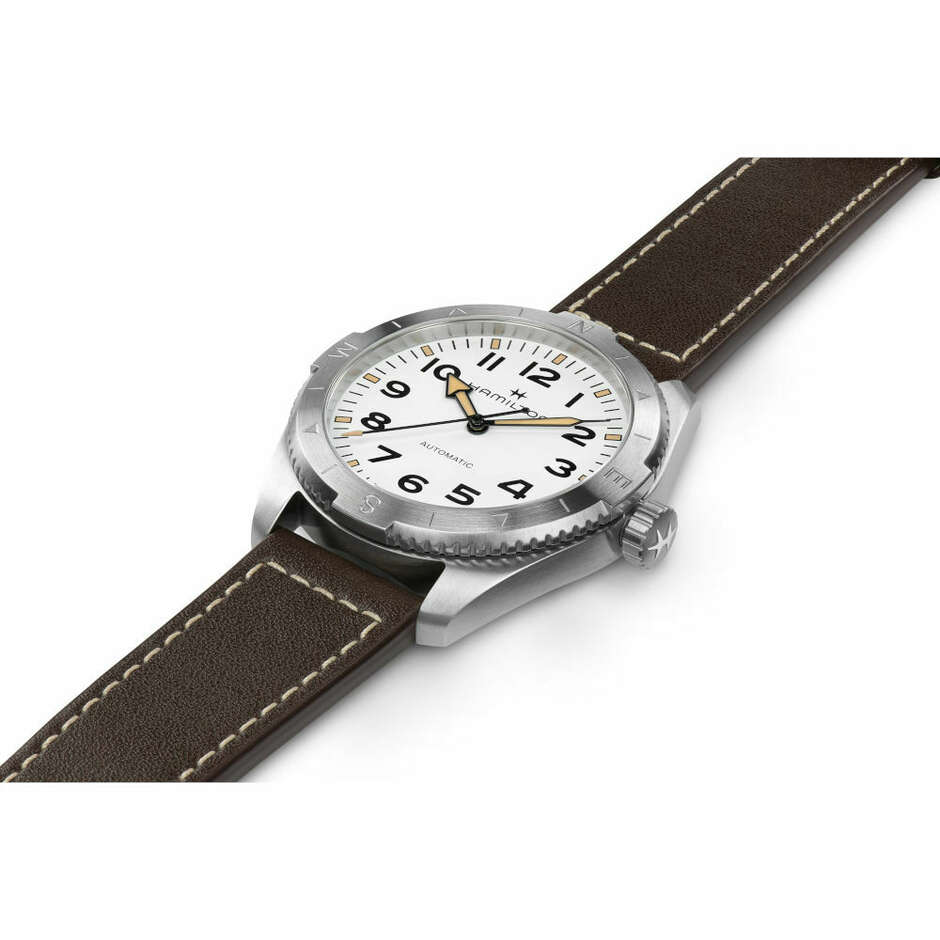 Orologio Hamilton Khaki Field Expedition quadrante bianco 41 mm