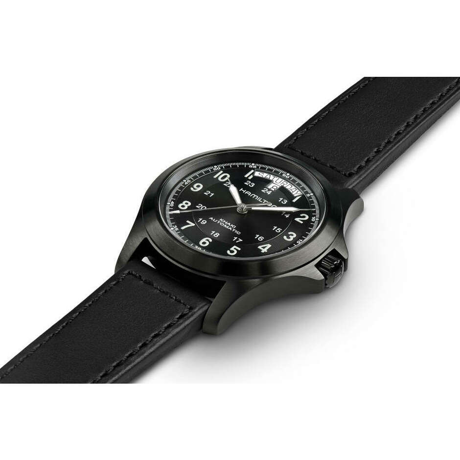 Orologio Hamilton Khaki Field King automatico PVD Nero