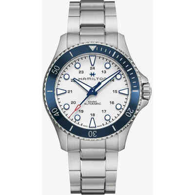 Orologio Hamilton Khaki Navi Scuba bianco blu Orologio Hamilton Khaki Navi Scuba bianco blu
