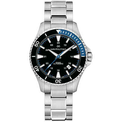 Orologio Hamilton Khaki Navy Scuba Nero Blu Orologio Hamilton Khaki Navy Scuba Nero Blu