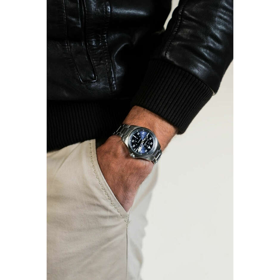 Orologio Hamilton Khaki Pilot in acciaio quadrante blu 36mm