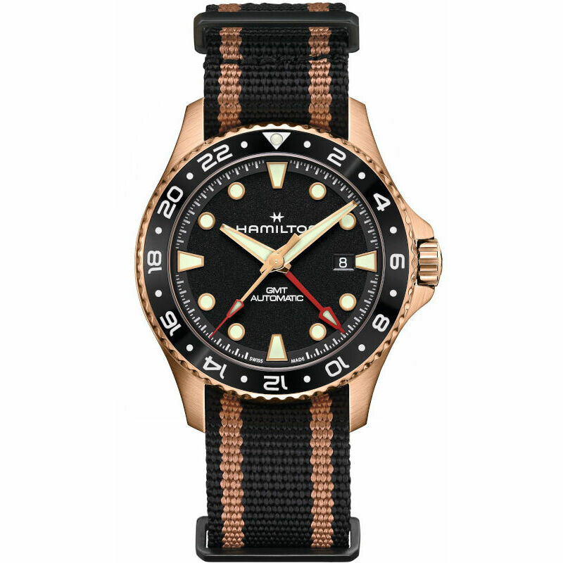 Orologio Hamilton Khaki Scuba GMT in Bronzo