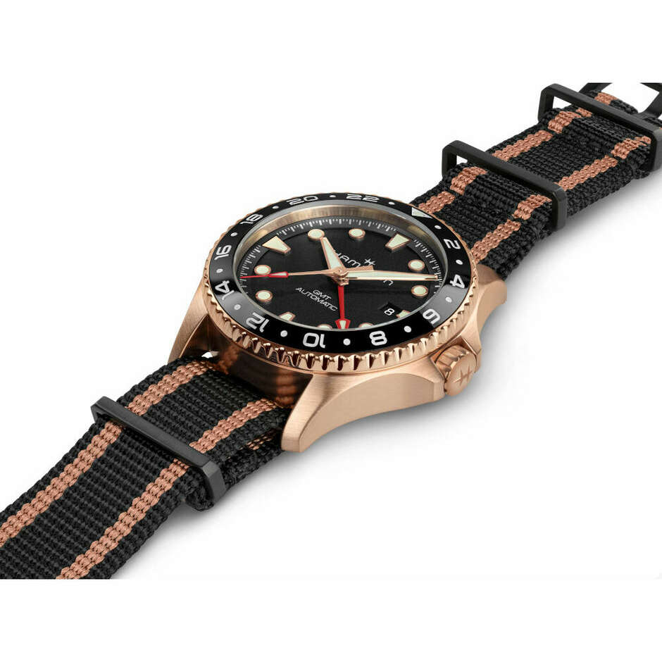 Orologio Hamilton Khaki Scuba GMT in Bronzo