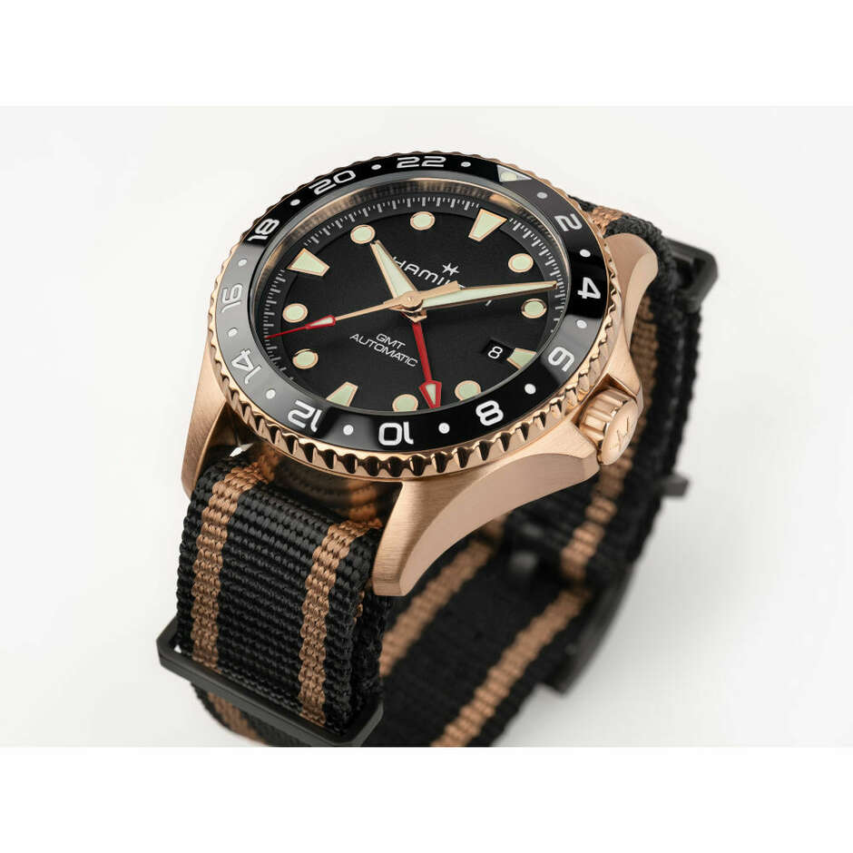 Orologio Hamilton Khaki Scuba GMT in Bronzo