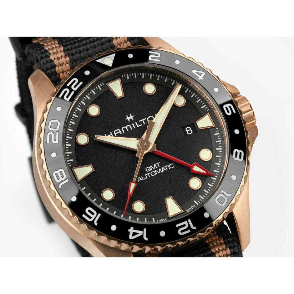 Orologio Hamilton Khaki Scuba GMT in Bronzo