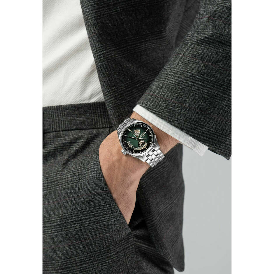 Orologio Hamilton Open Heart Verde 42 mm