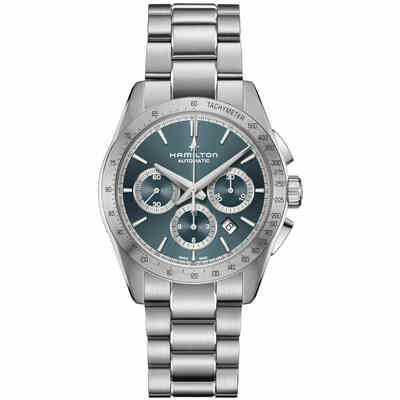 Orologio Hamilton Performer cronografo blu chiaro in acciaio Orologio Hamilton Performer cronografo blu chiaro in acciaio