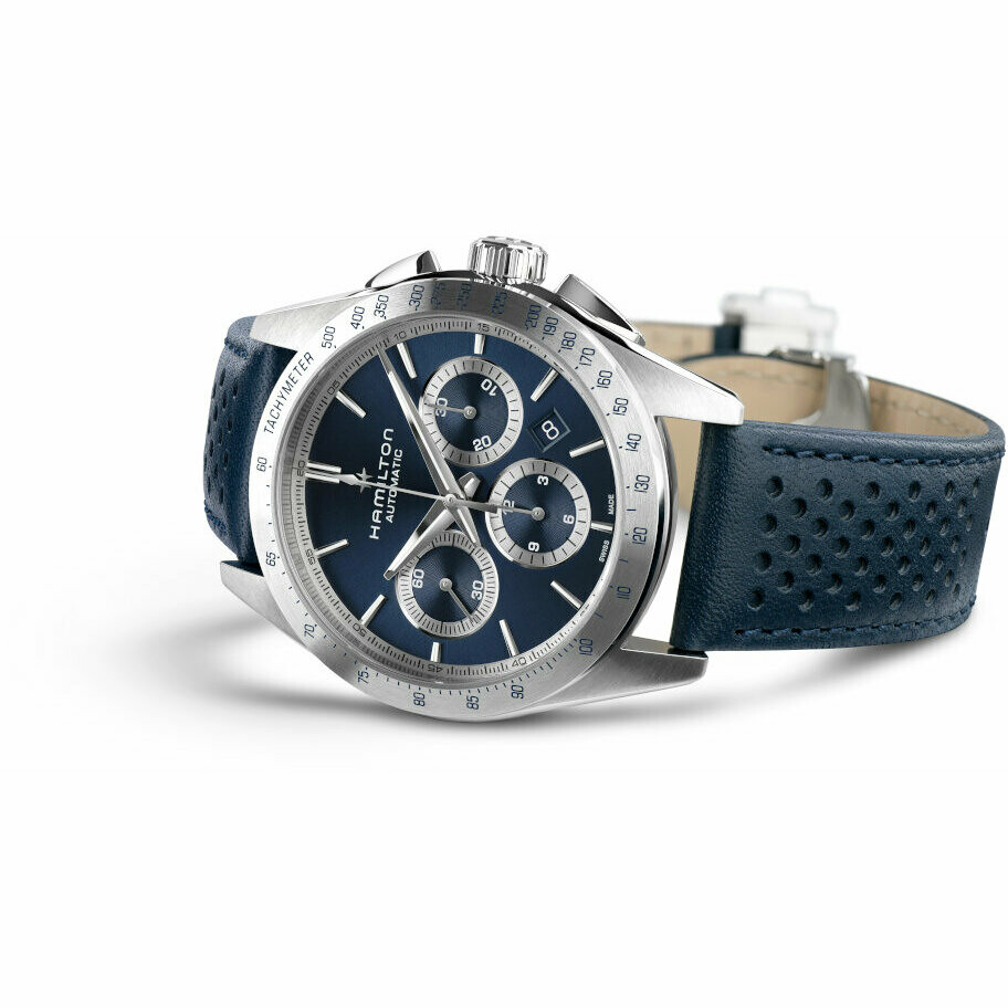 Orologio Hamilton Performer Cronografo Blu pelle