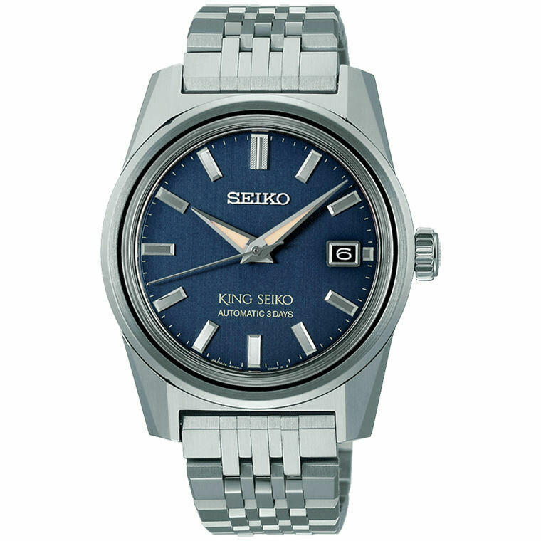 Orologio King Seiko automatico in acciaio quadrante blu