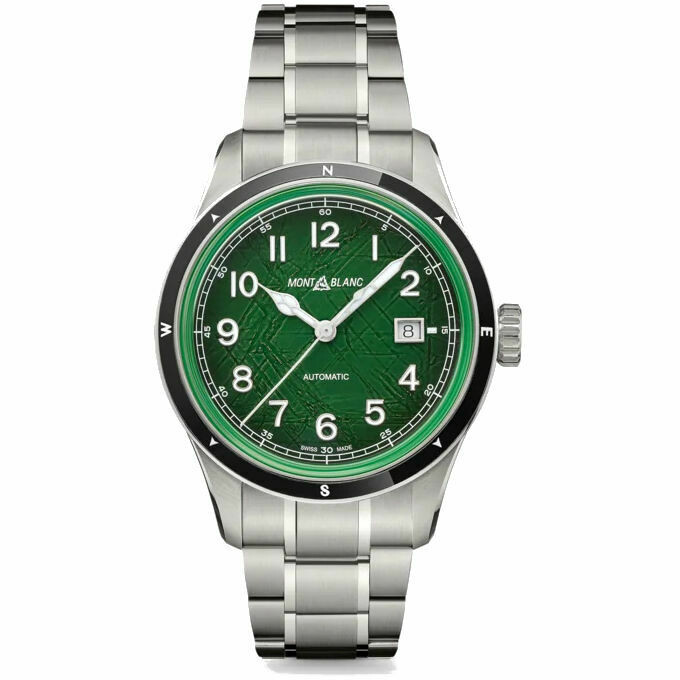Orologio Montblanc 1858 automatico date Oxigen verde