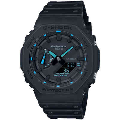 Orologio Multifunzione da Uomo G-Shock in Resina indici azzurri Orologio Multifunzione da Uomo G-Shock in Resina indici azzurri