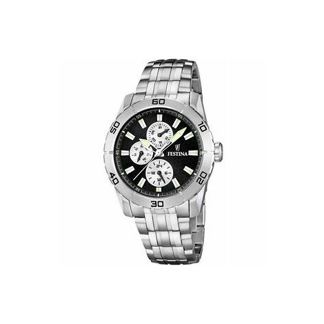 Orologio multifunzione Festina in acciaio quadrante nero