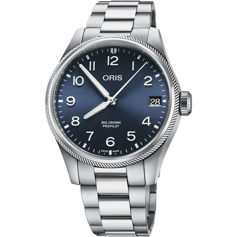 Orologio Oris Big Crown ProPilot Big Date Blu in acciaio