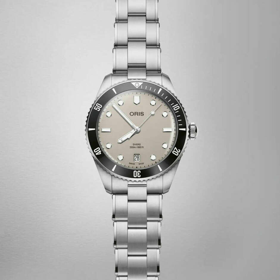 Orologio Oris Divers automatico Argento 39 mm