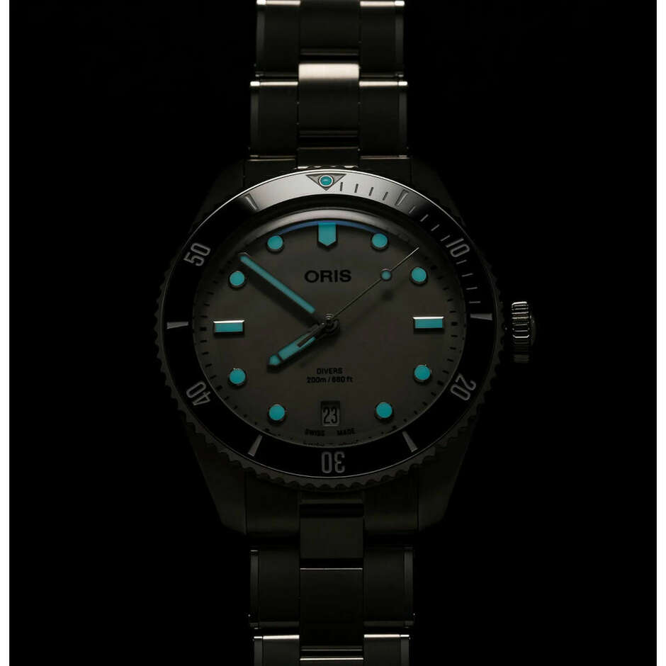 Orologio Oris Divers automatico Argento 39 mm