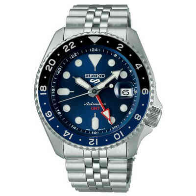Orologio Seiko GMT 5 Sports Blu Orologio Seiko GMT 5 Sports Blu
