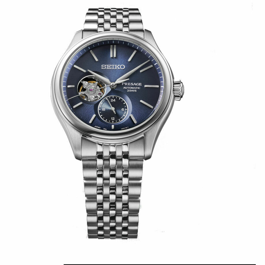Orologio Seiko Presage Classic Open heart Blu