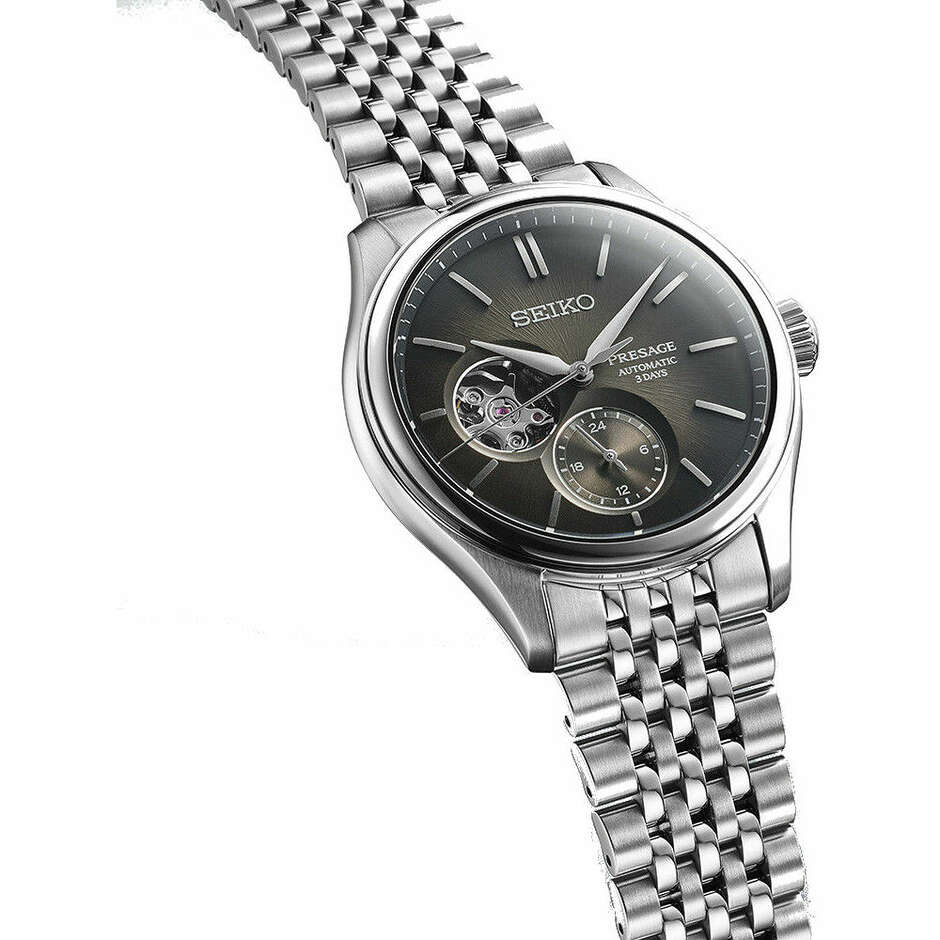 Orologio Seiko Presage Classic Open heart Grigio