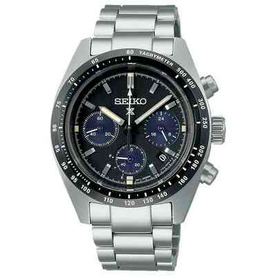 Orologio Seiko Prospex Speedtimer Solare Nero Orologio Seiko Prospex Speedtimer Solare Nero