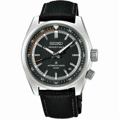 Orologio Seiko ProspexSpeedtimer Automatico Nero pelle